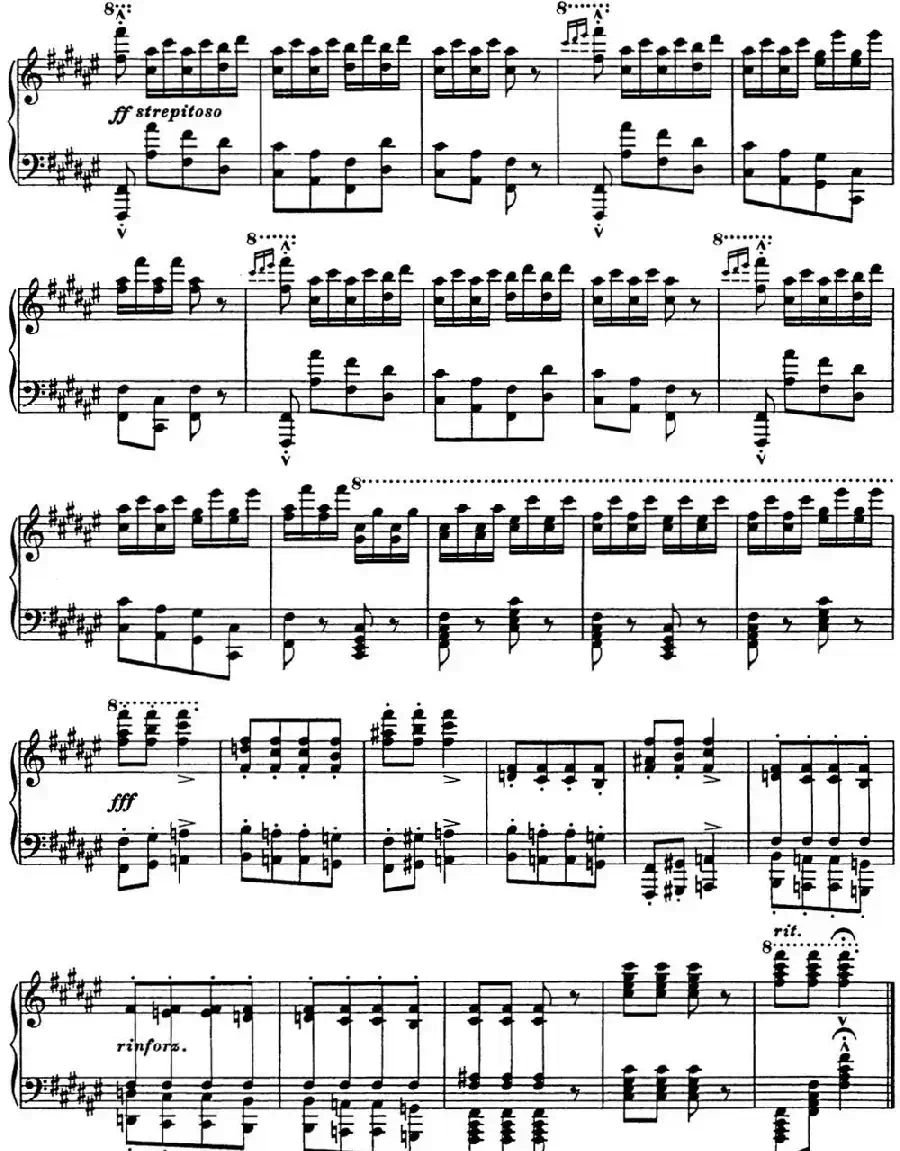 李斯特 匈牙利狂想曲 Hungarian Rhapsodies S.244 No.8