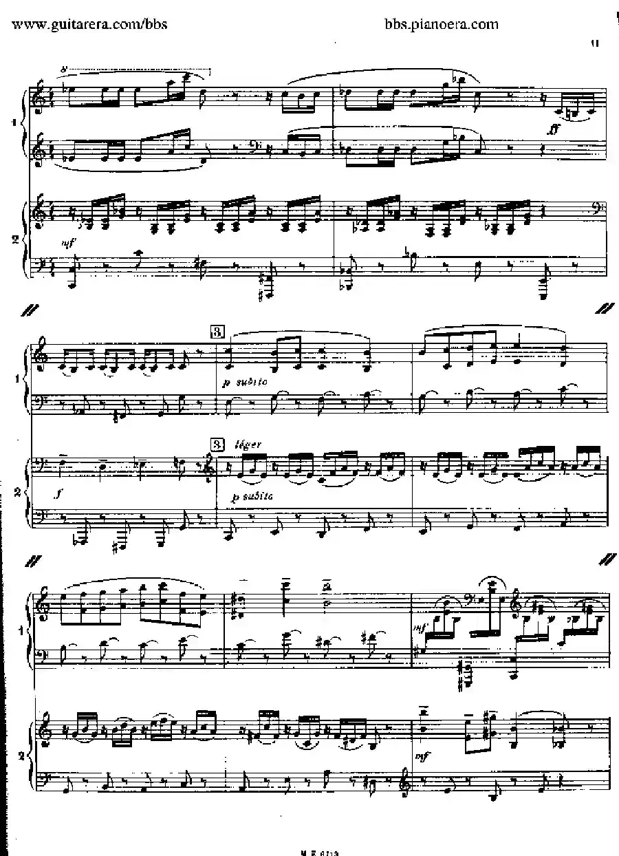 Sonata for Two Pianos（双钢琴奏鸣曲）