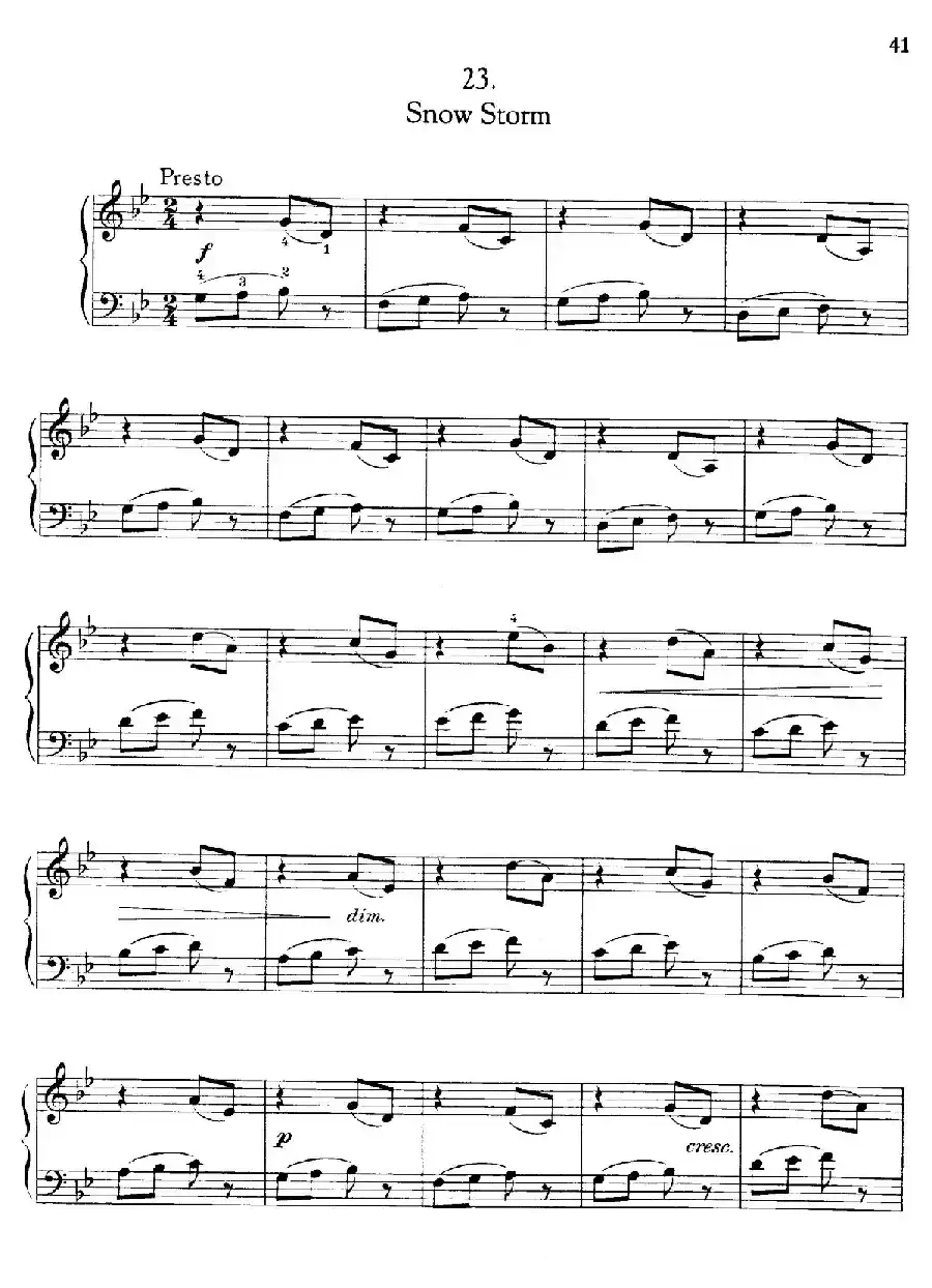 Thirty Pieces For Children Op.27（30首儿童钢琴曲 21—25）