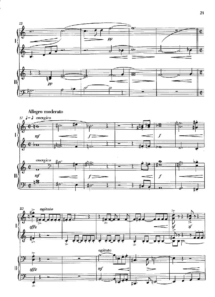 Vier Bagatellen Op.70（4首小品·Ⅲ·四手联弹）