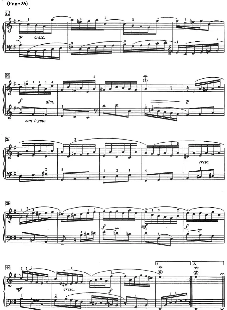 巴赫小前奏曲（NO.17-NO.18）