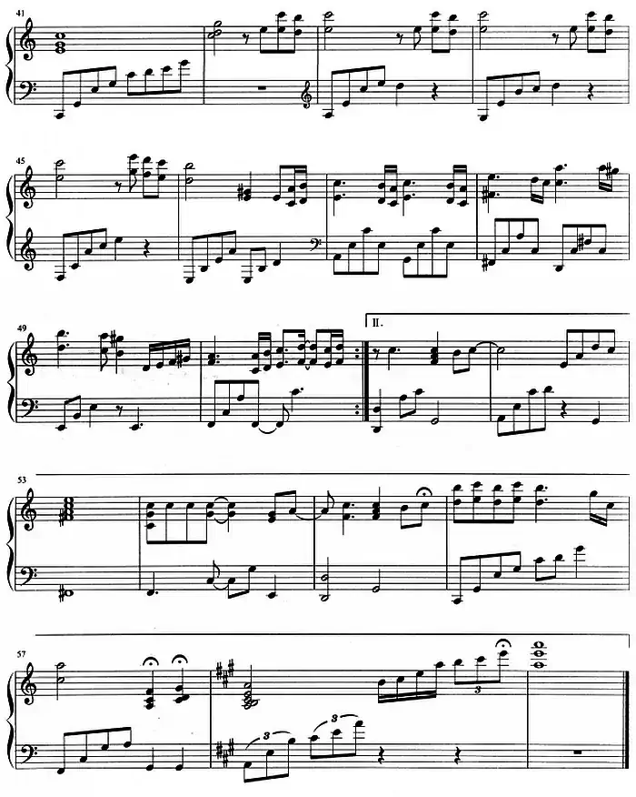 流行歌曲改编的钢琴曲：追
