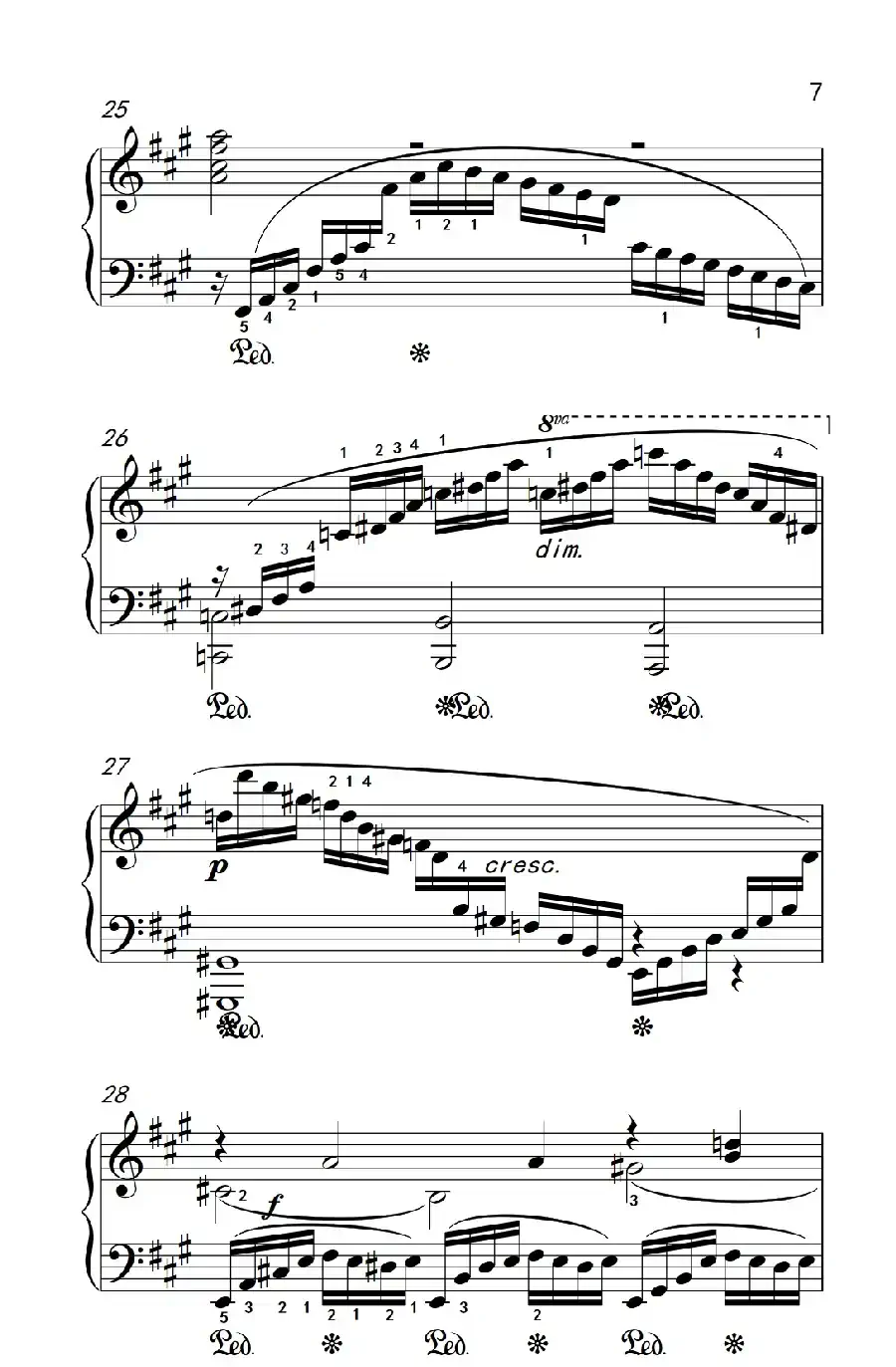 第九级2.练习曲 No.7（中央音乐学院 钢琴（业余）考级教程 7-9级）
