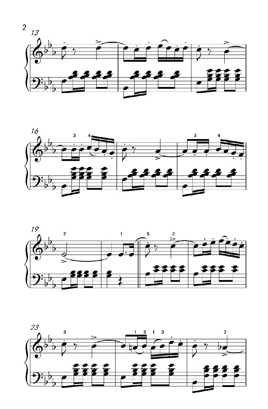 那波里舞曲(老年大学 钢琴教程 3)