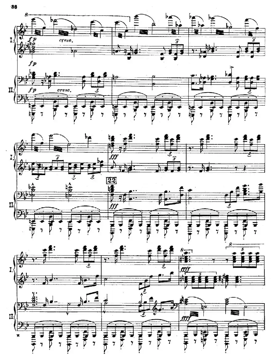 The Pines of Rome（交响诗《罗马的松树》·双钢琴）（第四部分：阿皮亚大道上的松树）