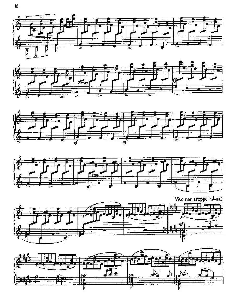 Three Preludes on Gregorian Melodies（三首格里高利圣咏前奏曲 2. 如暴风雨般激烈地）