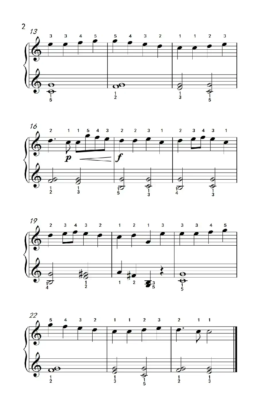 欢乐颂（老年大学 钢琴教程 1）