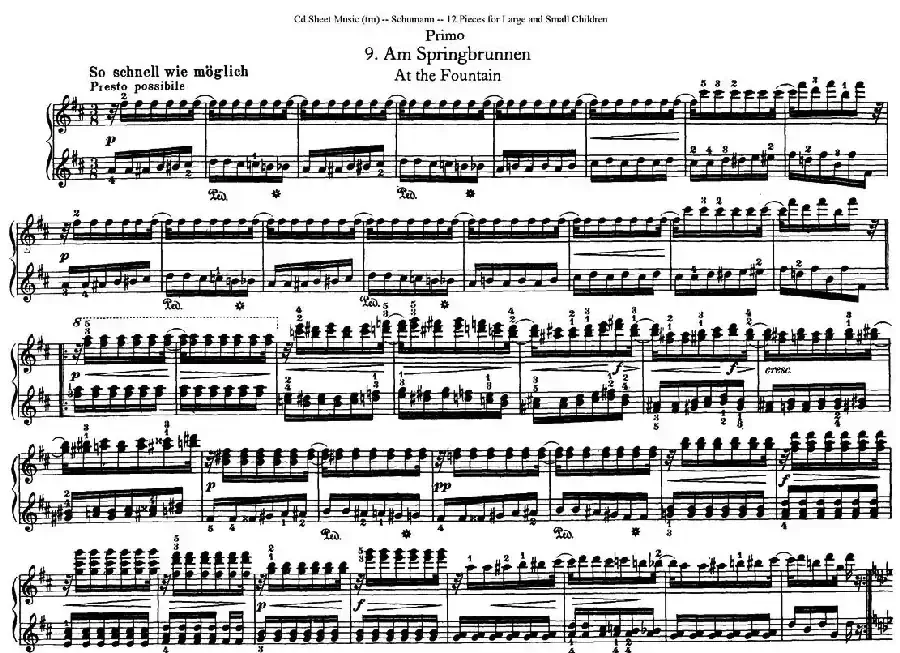 12首为孩子们而作的四手联弹曲 Op.85（四手联弹）（9）