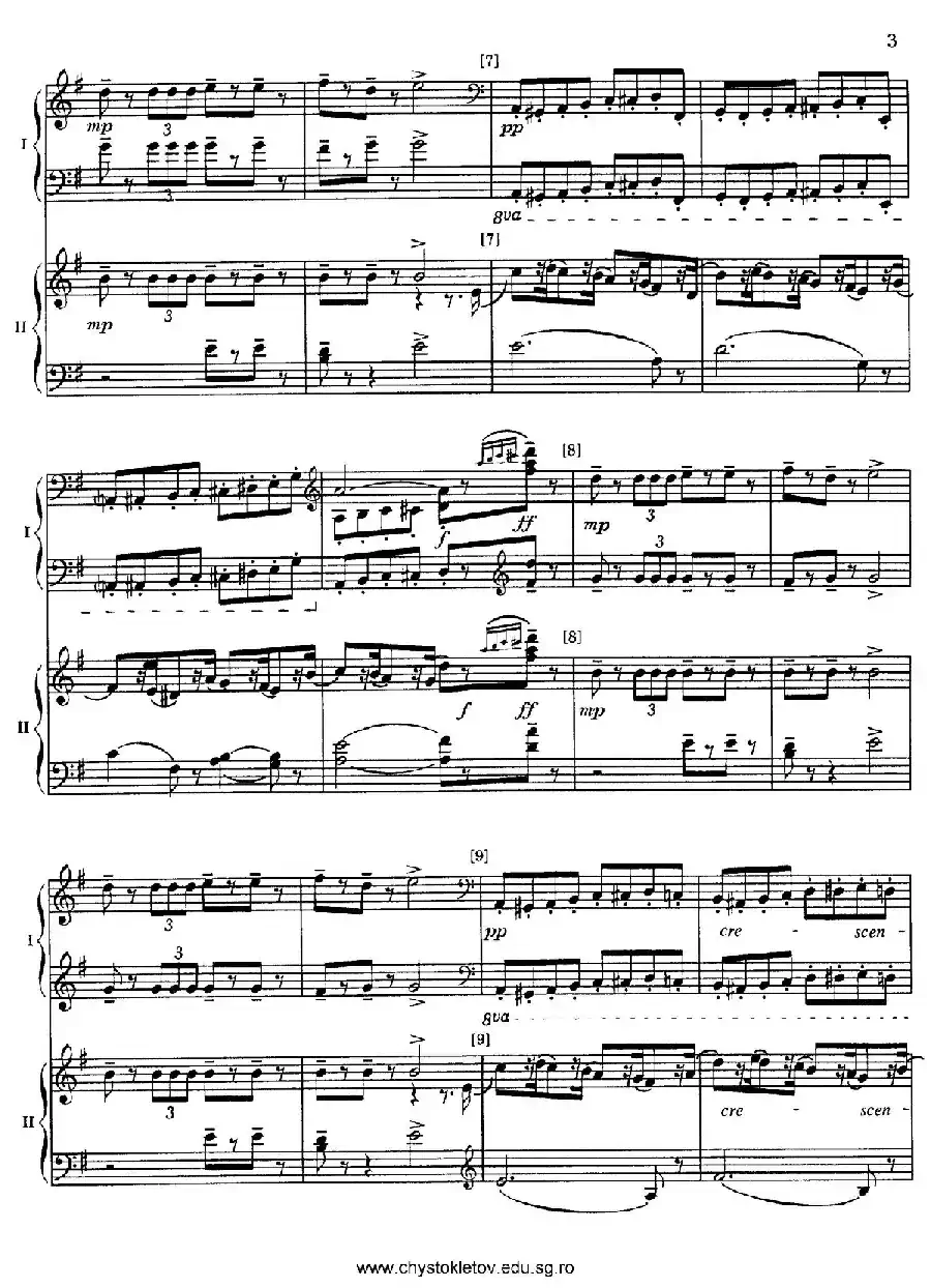 Nutcracker Op.71 芭蕾舞剧《胡桃夹子》（改编双钢琴版·第二部分）