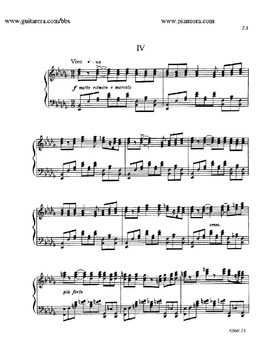 Fourth Piano Sonata S.360（第四钢琴奏鸣曲）