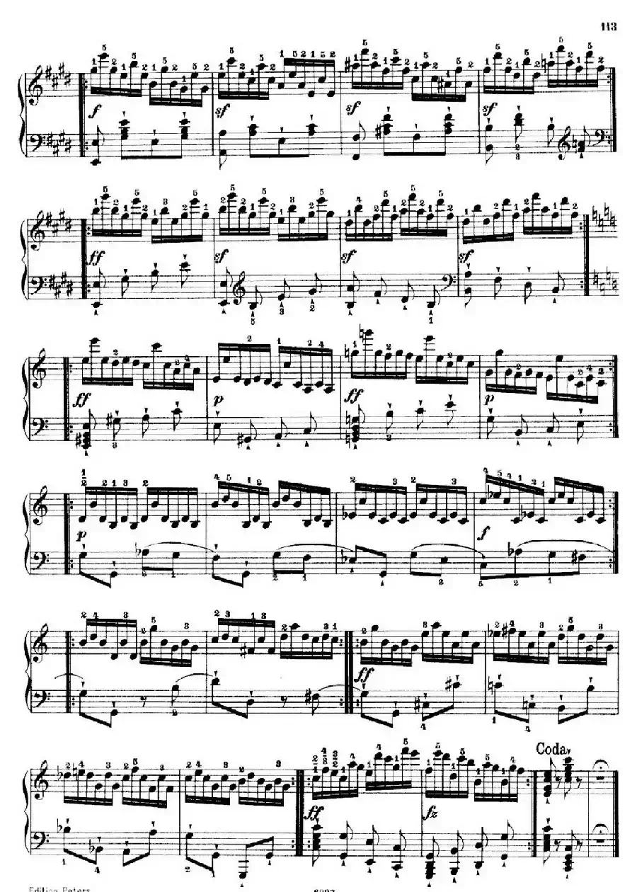 School of the Virtuoso Op.365（60首钢琴高级练习曲·48）