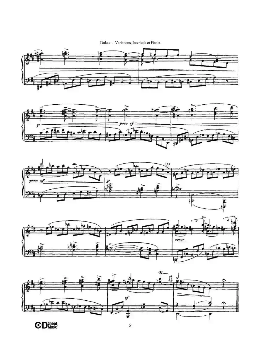 Variations, Interlude & Finale on theme de Rameau（拉摩主题变奏曲、间奏曲和终曲·第一部分）