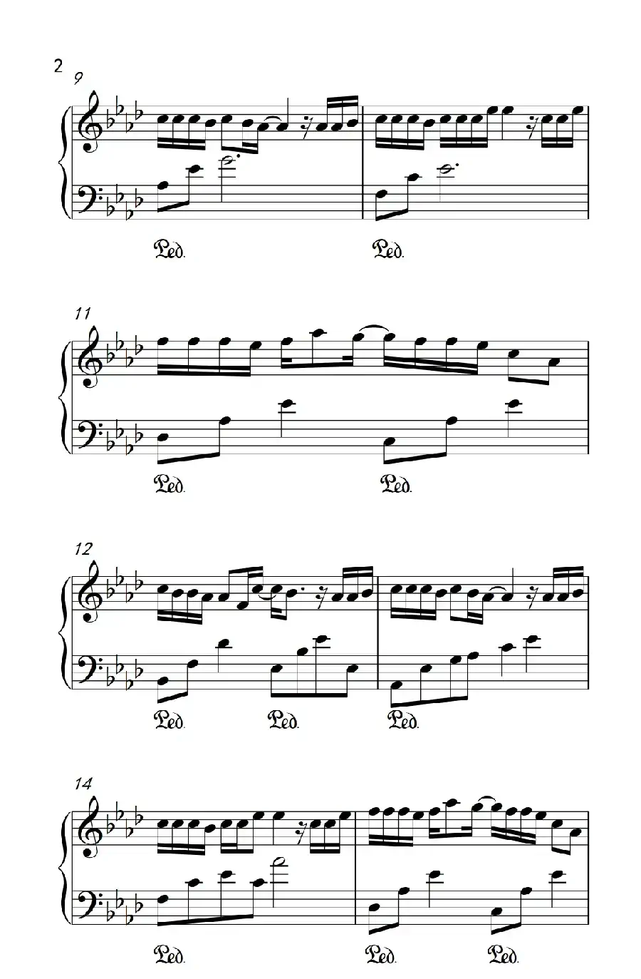 有个爱你的人不容易(《弹吧音教》制谱版)