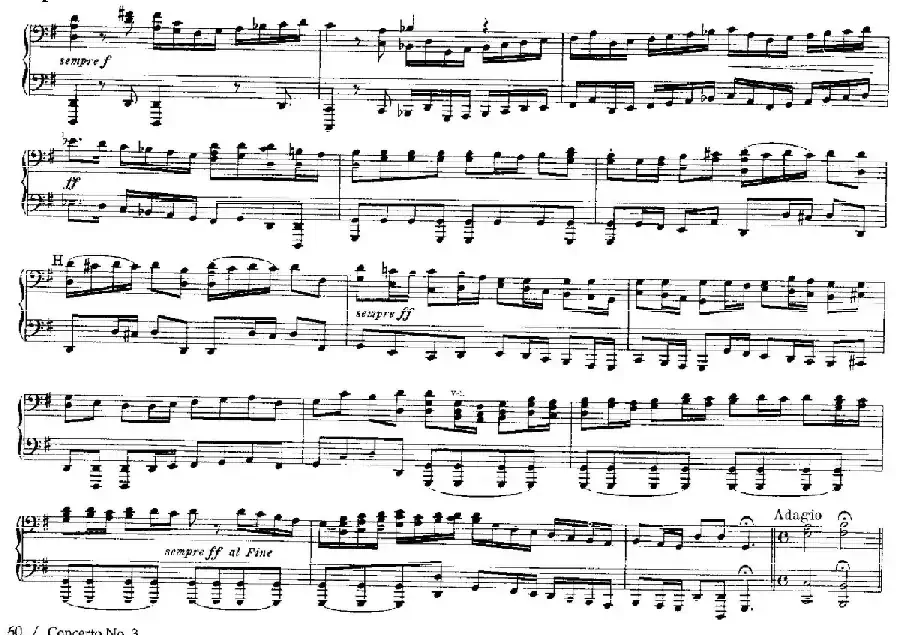 Brandenburg Concerto No.3 in G Major BWV.1048（G大调第三勃兰登堡协奏曲·四手联弹版）
