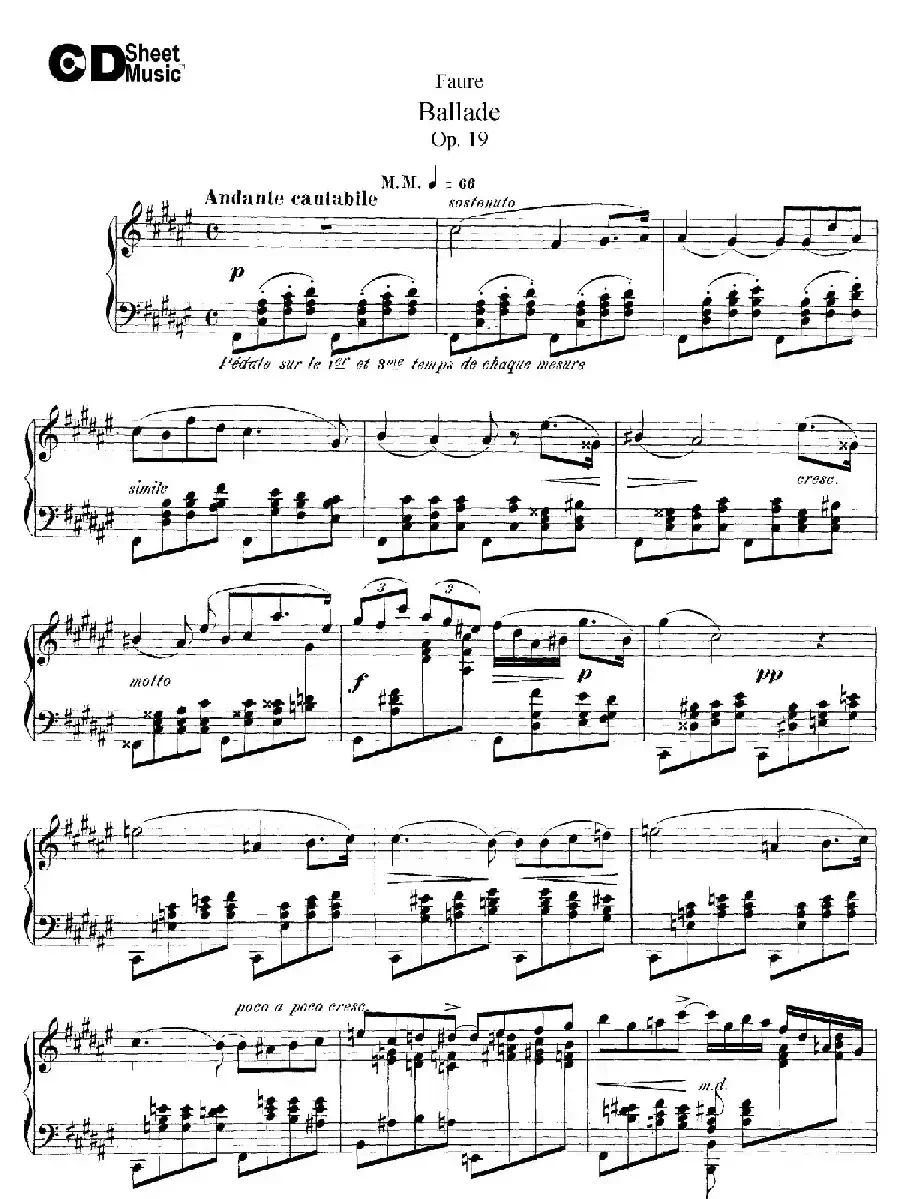Ballade Op.19（叙事曲）