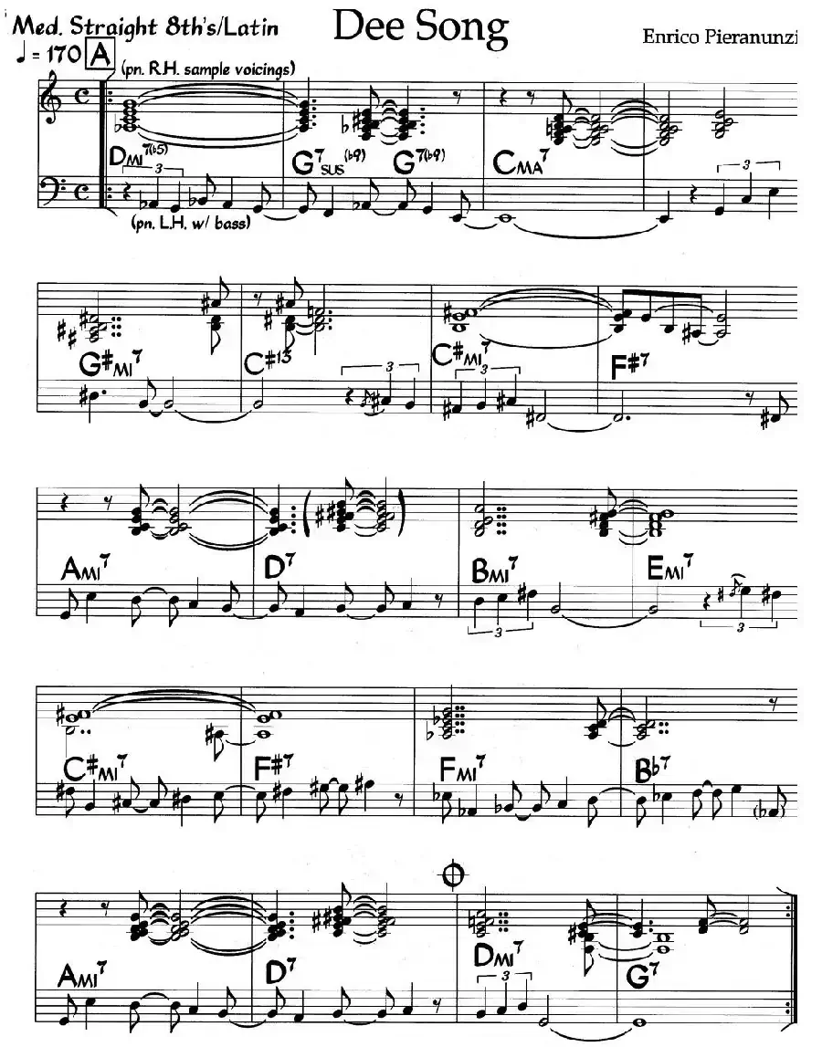 Dee Song(爵士钢琴曲)