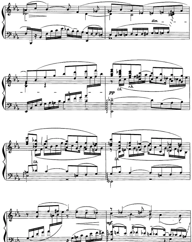 现代钢琴曲：25、bE调前奏曲（Op.23，No.6）