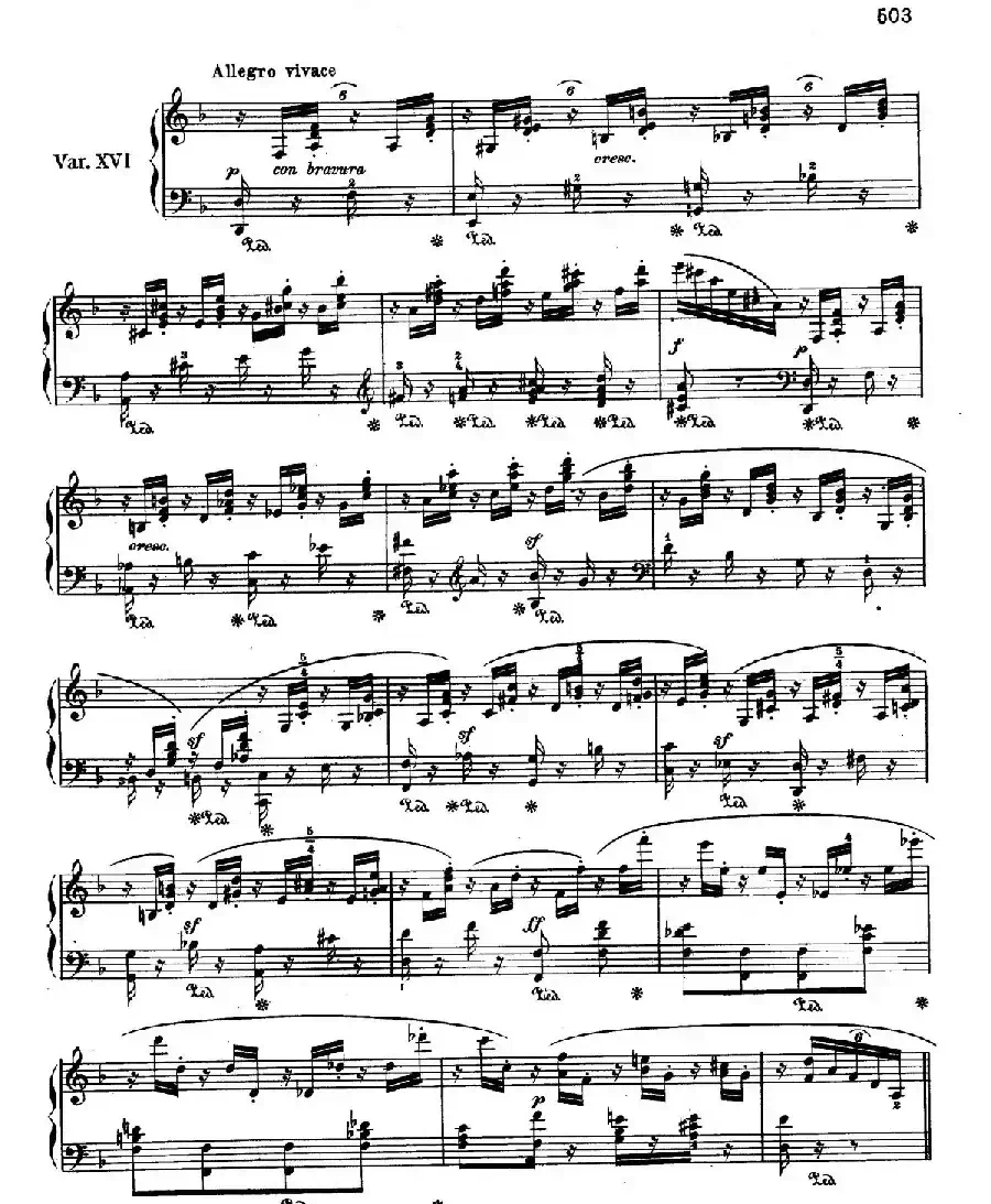 Variations Serieuses Op.54（d小调庄严变奏曲）