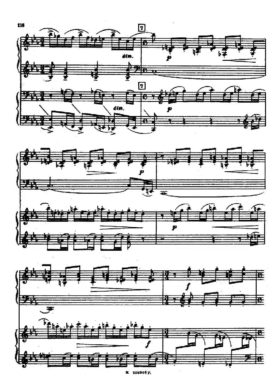 交响舞曲 Symphonic Dance Op.45（双钢琴）