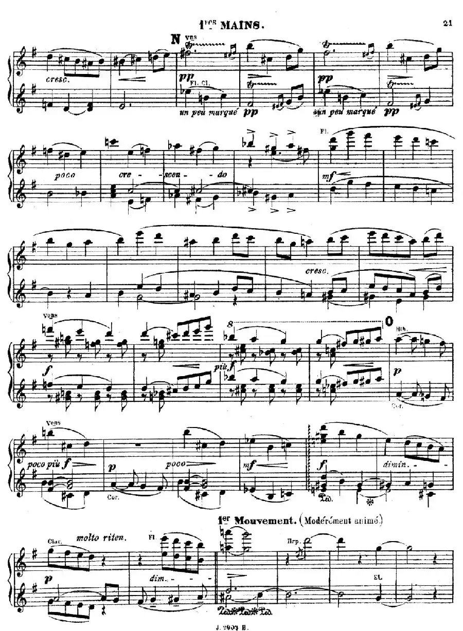 Symphony on a French Mountain Air Op.25（法国山歌交响曲·双钢琴·Ⅰ）