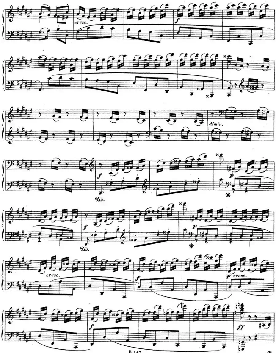 贝多芬钢琴奏鸣曲24 泰丽莎 升F大调 Op.78 F-sharp major