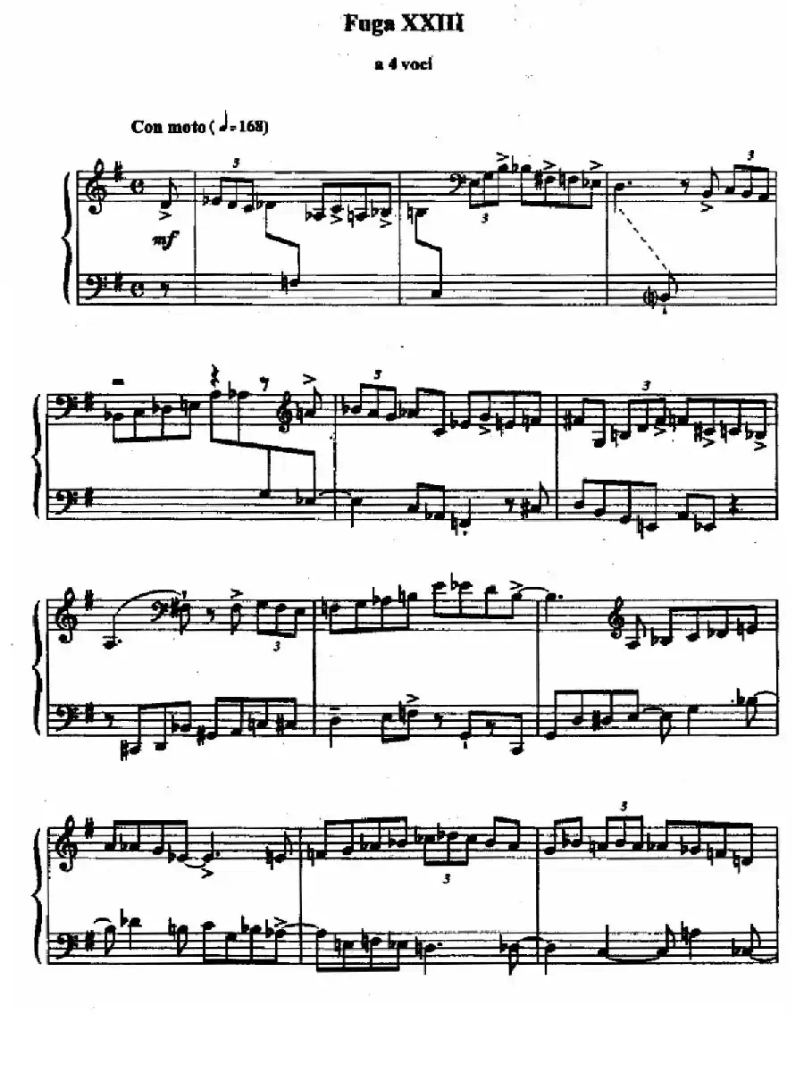 24 Preludes and Fugues Op.82（24首前奏曲与赋格·23）