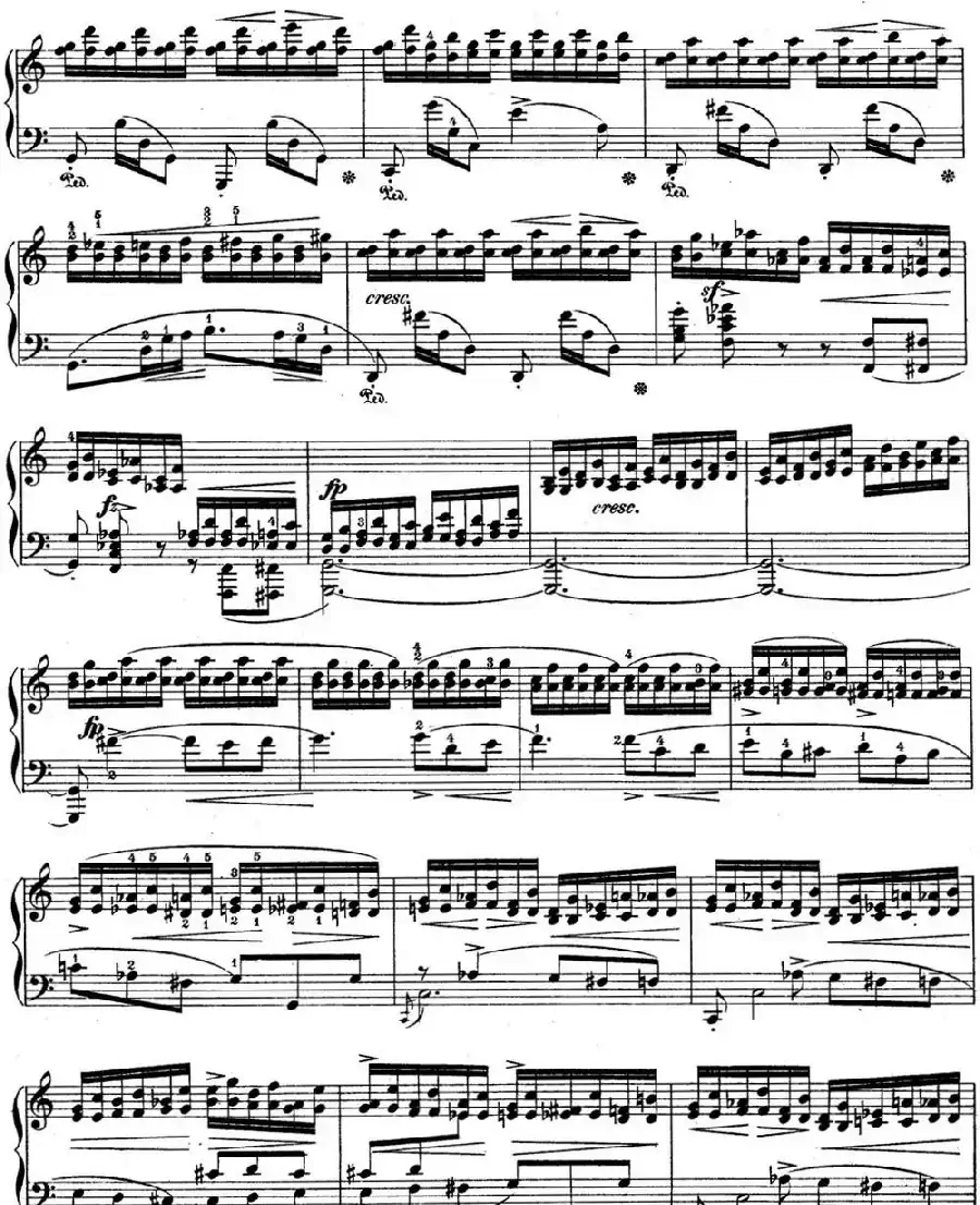 肖邦练习曲7 Op.10 No.7 C大调 C major