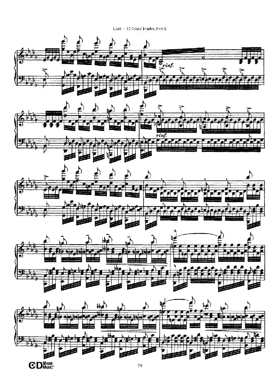 12 Grand Etudes S.137（12首华丽的练习曲·12）