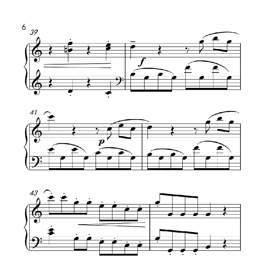 第四级B组 小奏鸣曲(中国音乐学院钢琴考级作品1~6级)