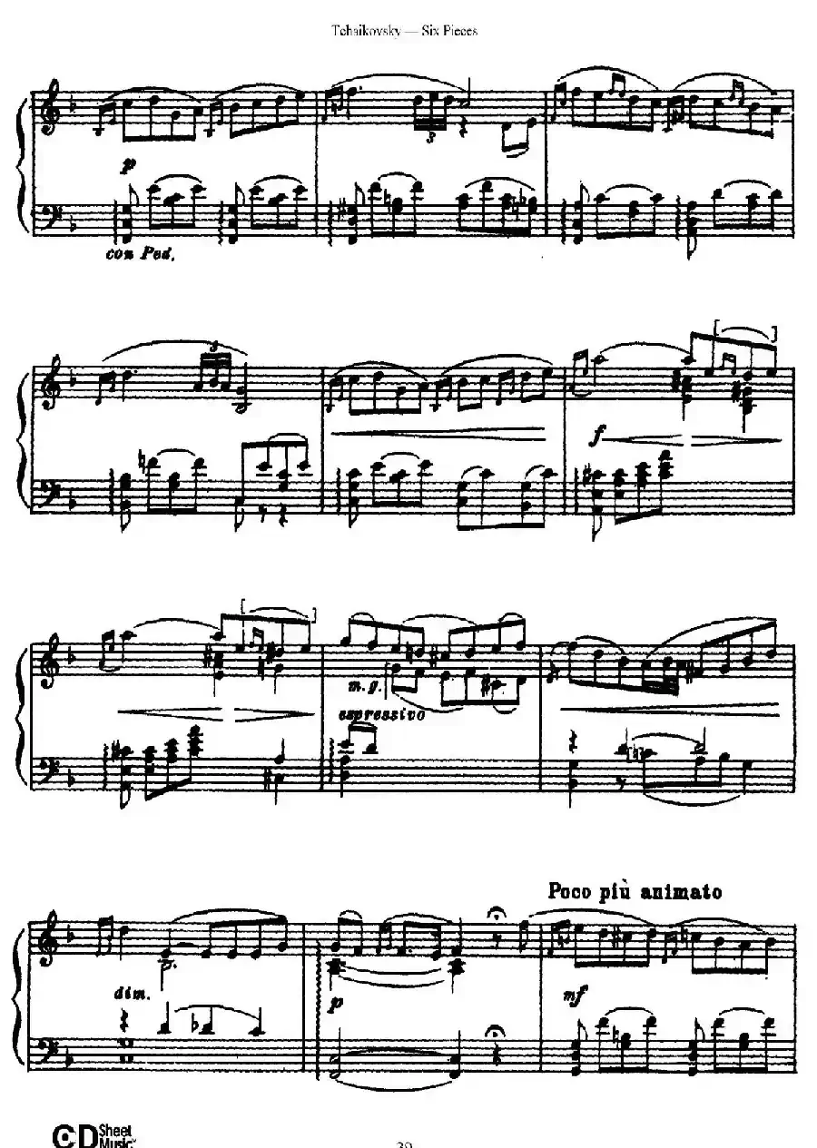 Six Pieces Op.51（6首小品·5）