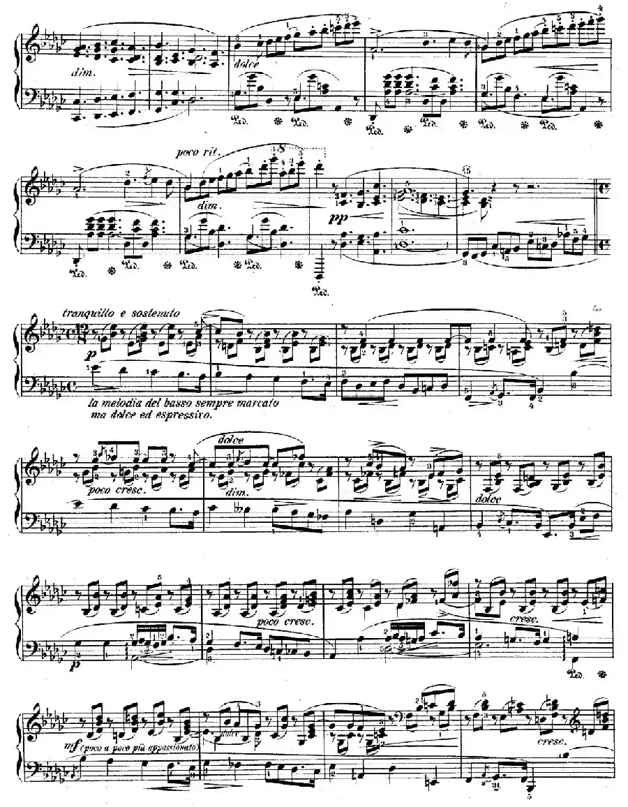 Impromptu No.3 in G-flat Major Op.51（降G大调第三即兴曲）