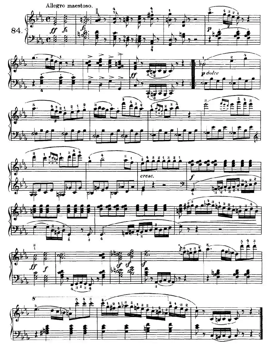 One Hundred and Ten Easy and Progressive Exercises Op.453（车尔尼110首简易练习曲 81——89）