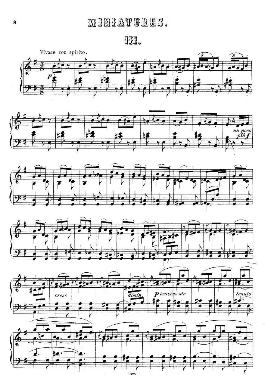 Cinque Miniatures Op.28（5首小画像·3）