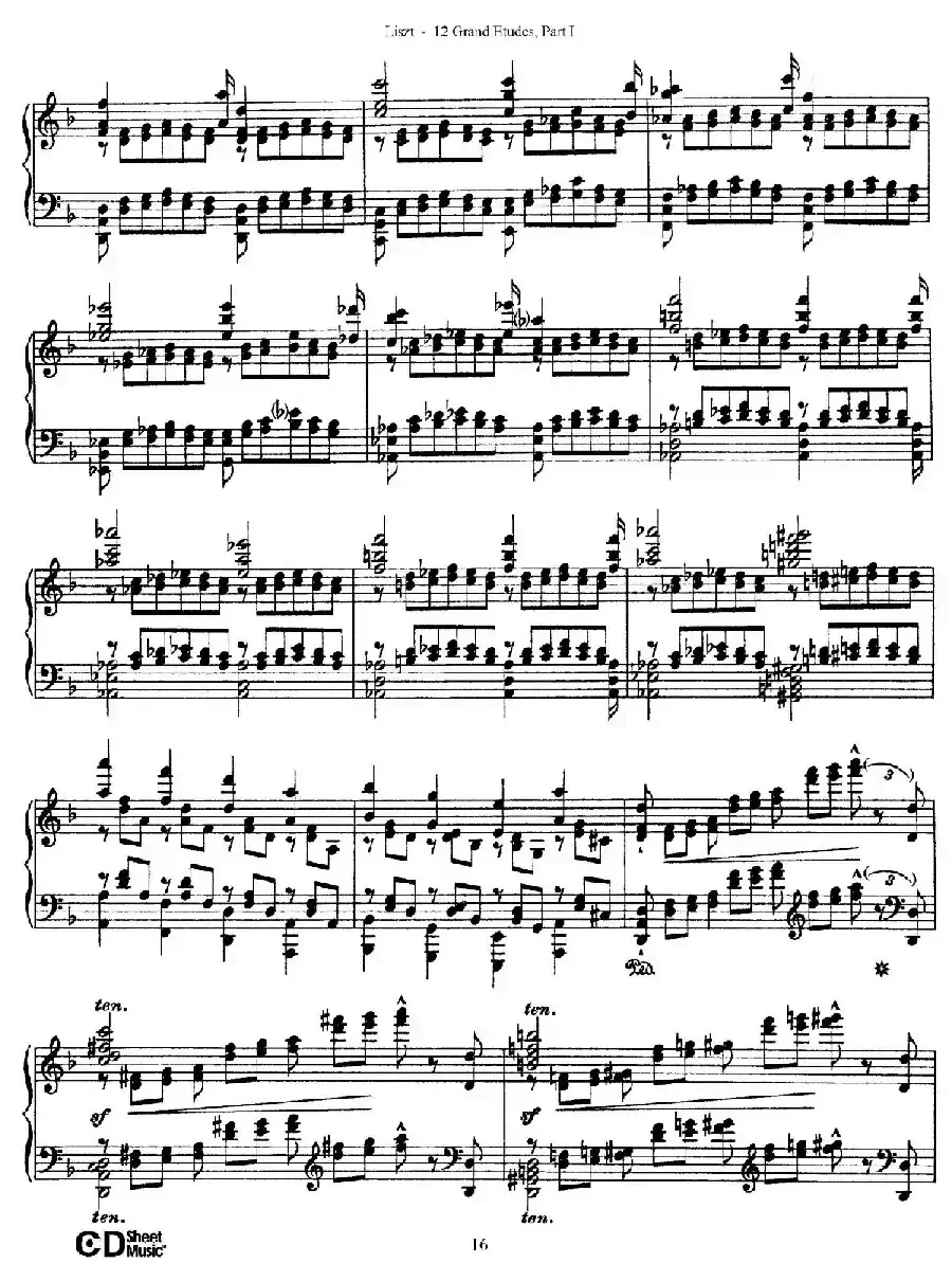 12 Grand Etudes S.137（12首华丽的练习曲·4）