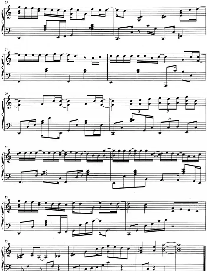 流行歌曲改编的钢琴曲：说好的幸福呢