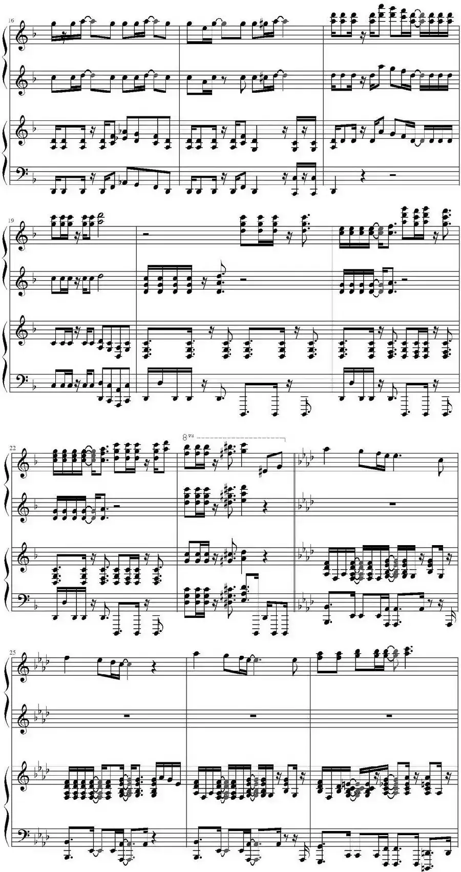 Share The World(海贼王主题曲、四手演奏版)