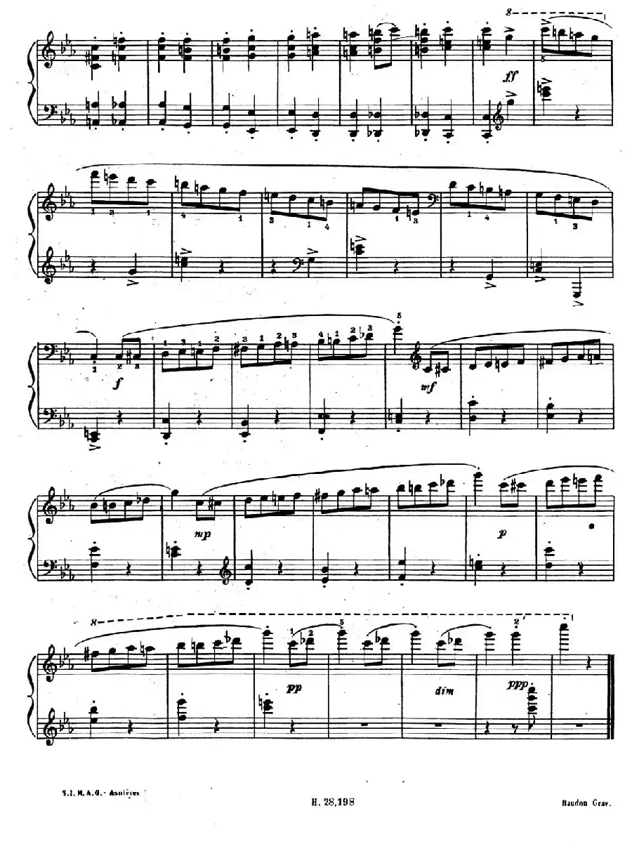 Ten Bagatelles Op.5（10首小品·10. c小调）