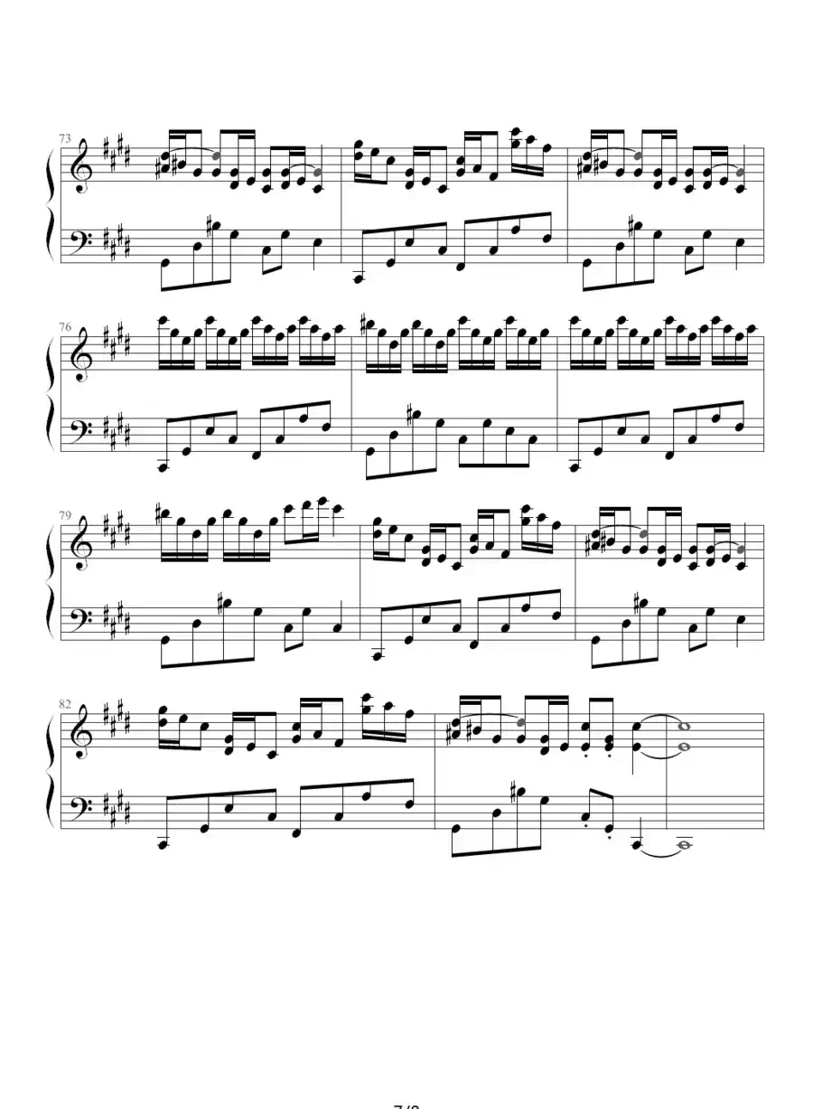 克罗地亚狂想曲(Tonci Huljie 制谱版)