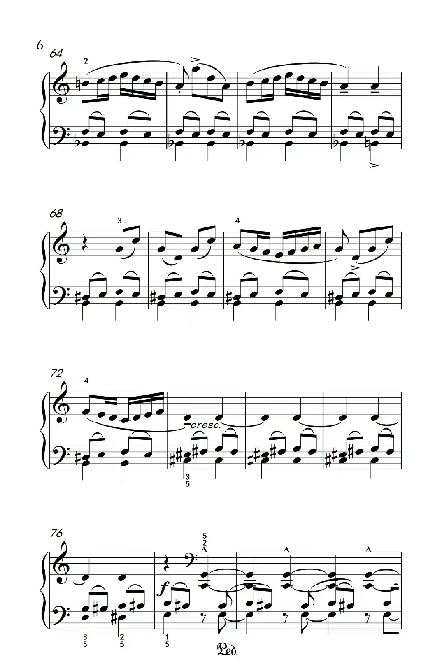 固定低音（巴托克 小宇宙 钢琴教程 6）