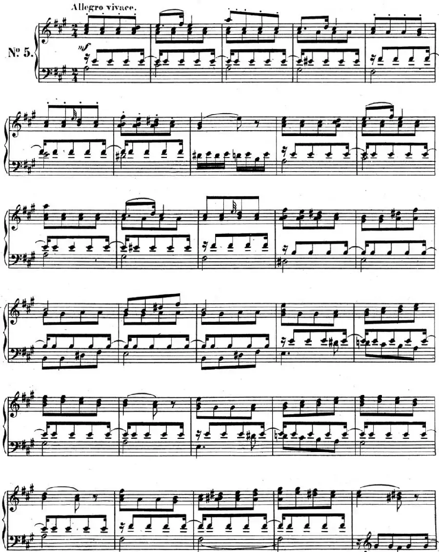 门德尔松无词歌Op.102（NO.5）