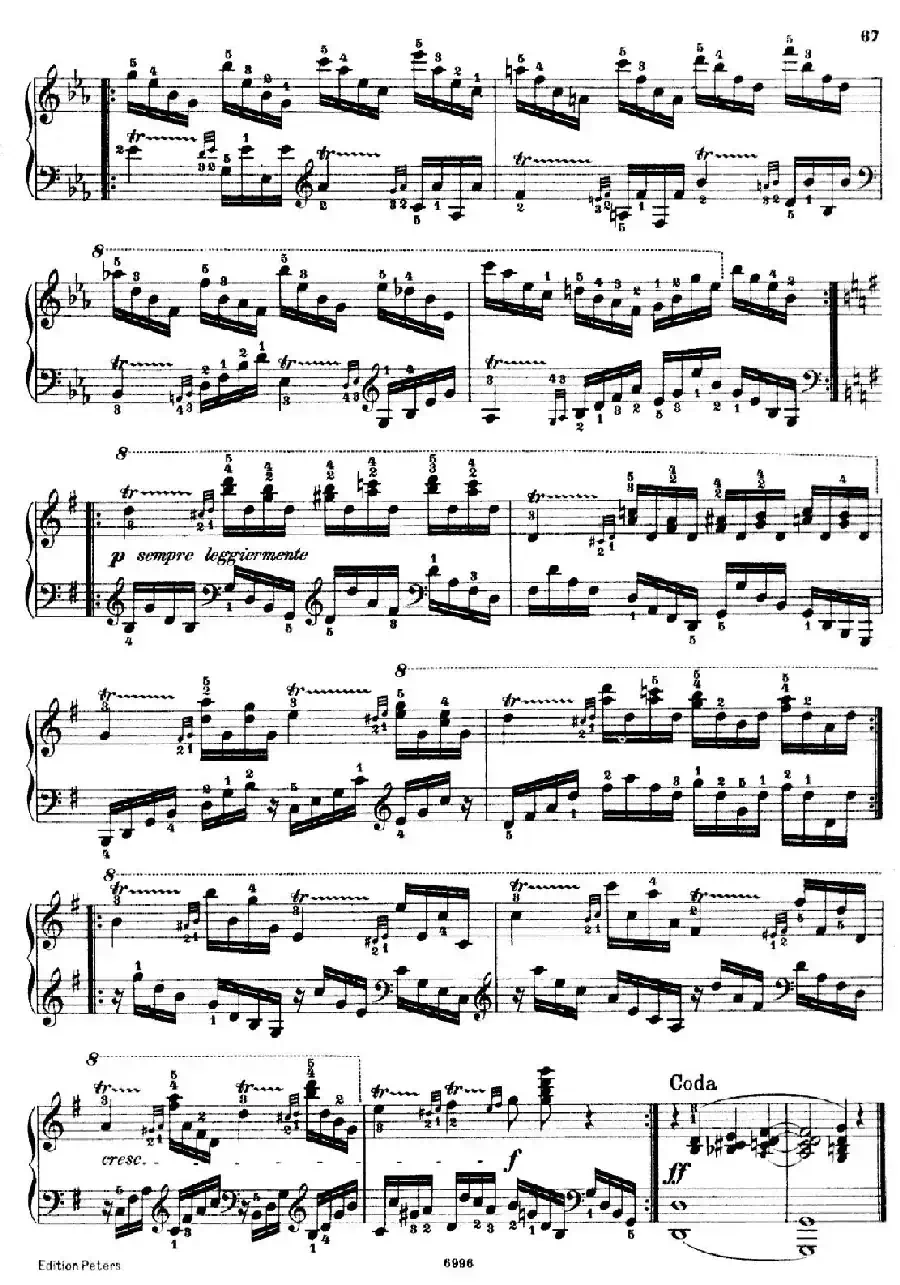 School of the Virtuoso Op.365（60首钢琴高级练习曲·27）