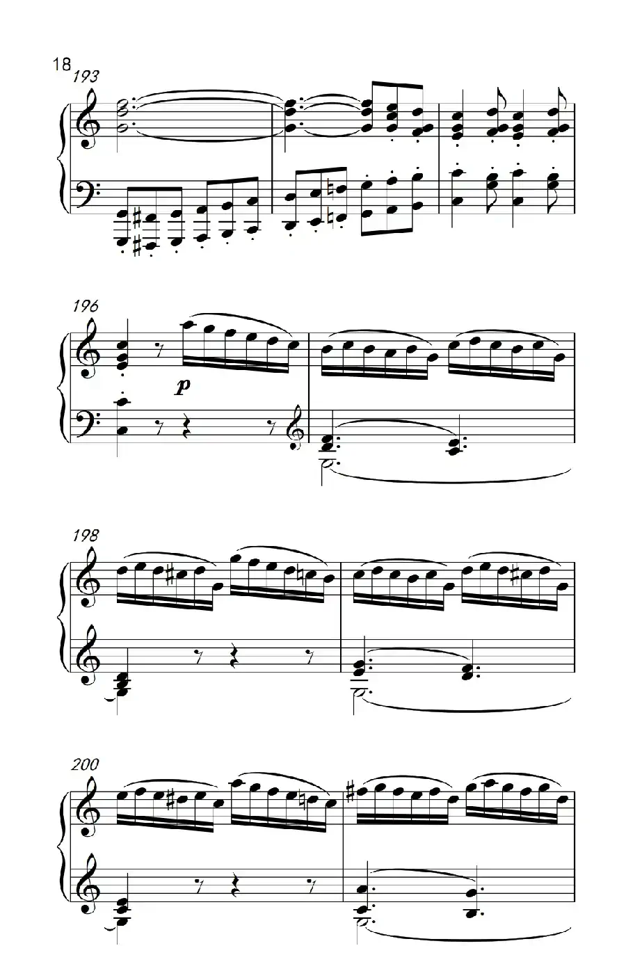 奏鸣曲 Opus 2 Nr.3 第四乐章(贝多芬奏鸣曲集 1)