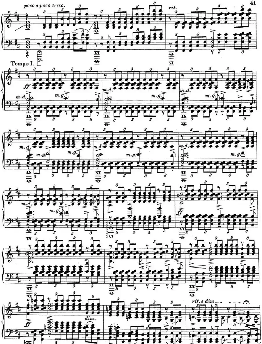 拉赫玛尼诺夫 钢琴前奏曲21 B小调 Op.32 No.10