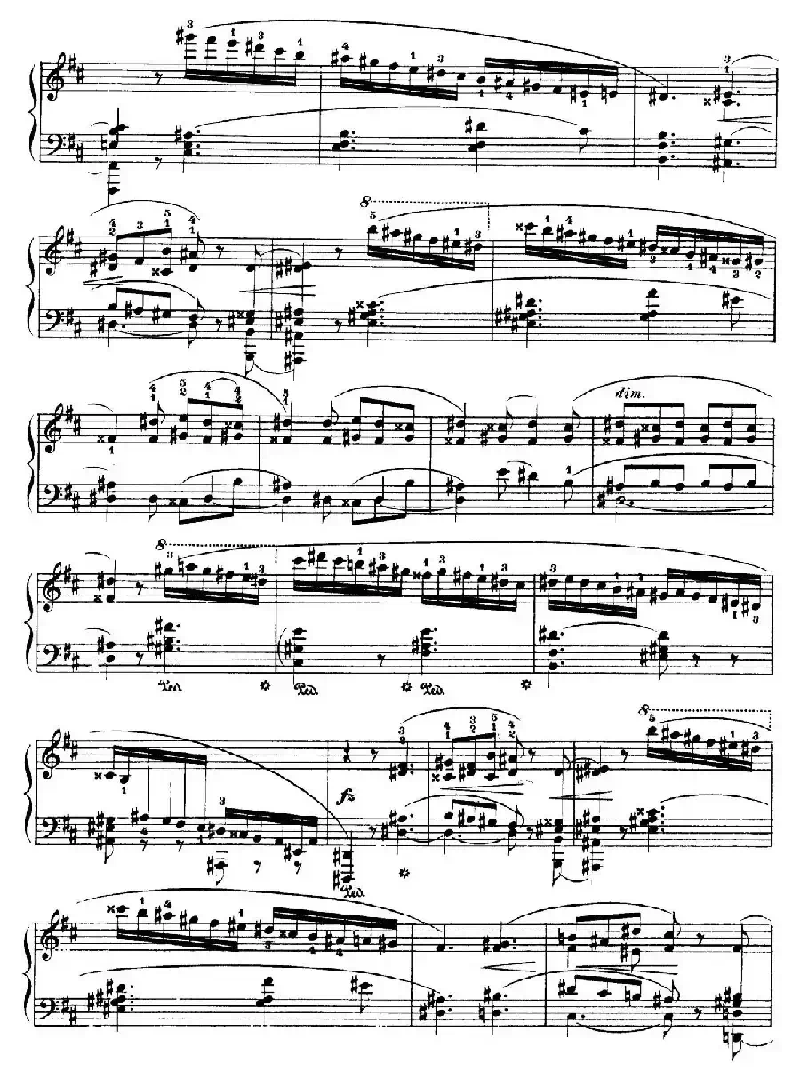 Piano Sonata No.3 in b Minor Op.58（b小调第三钢琴奏鸣曲·第四乐章）