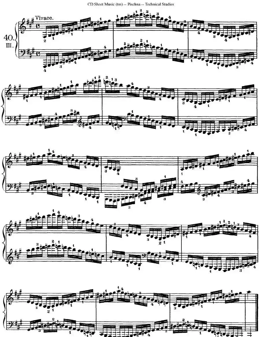 Technical Studies 60 Progressive Exercises （60首钢琴循序渐进练习曲 P61——70）