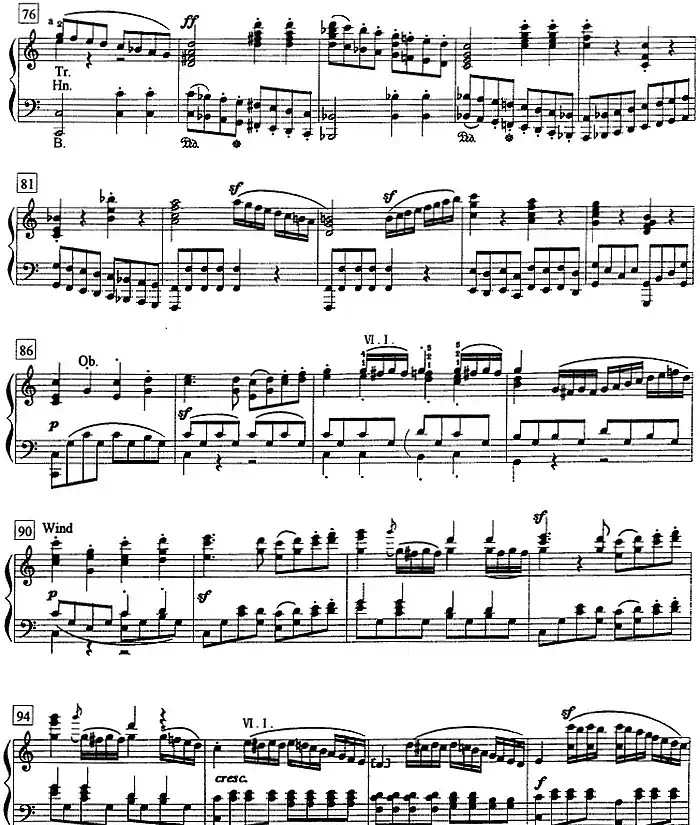 钢琴教程第八级 大型乐曲（C大调第一钢琴协奏曲 Op.15 第一乐章）