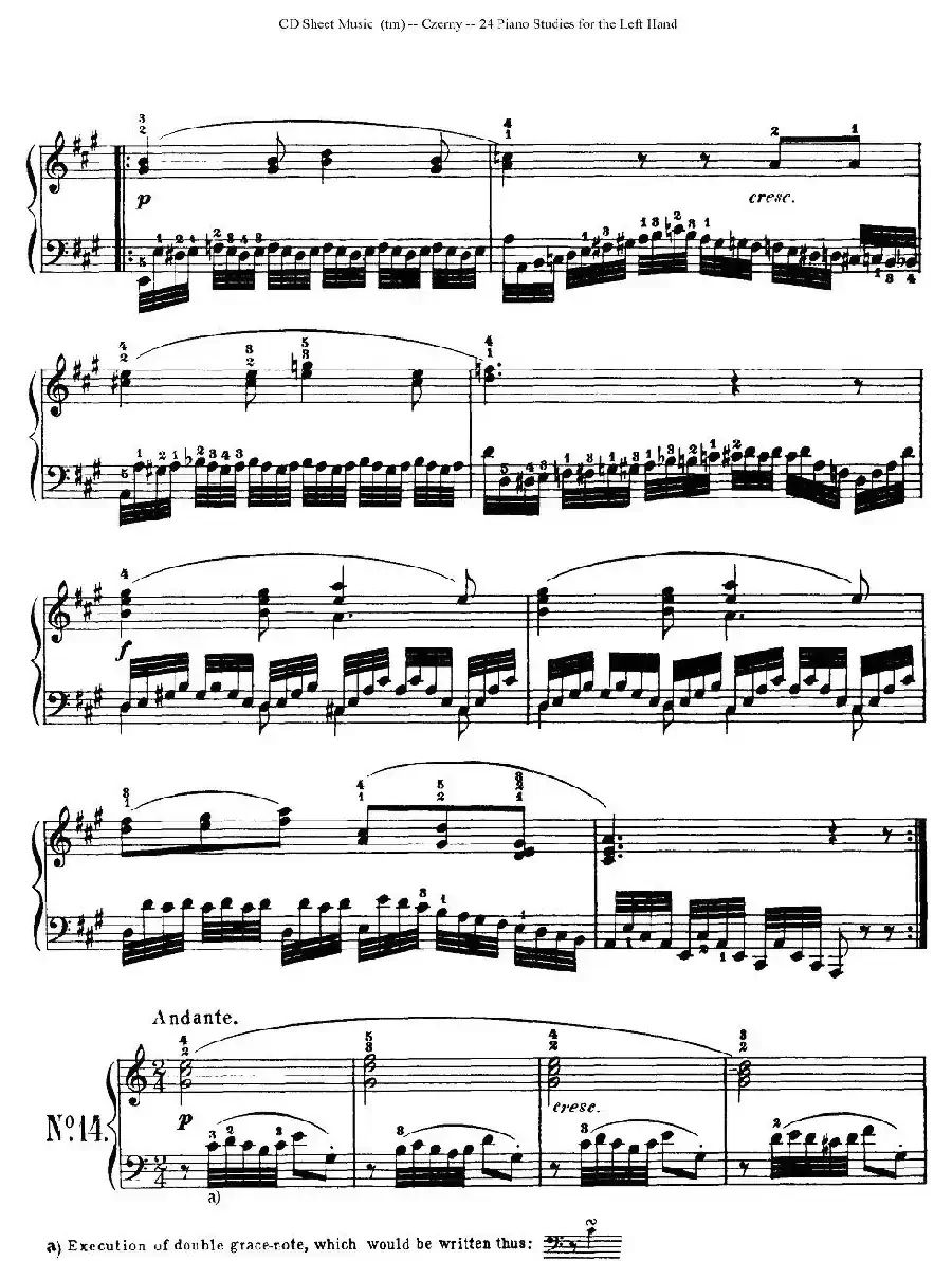 Czerny - 24 Piano Studie（8—16）（车尔尼 - 24首钢琴练习曲）