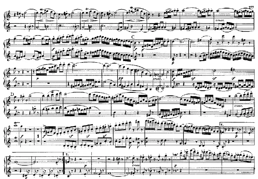 String Quartet No.9 in C Major Op.59-3 - 4 Hands（C大调第九弦乐四重奏·四手联弹）