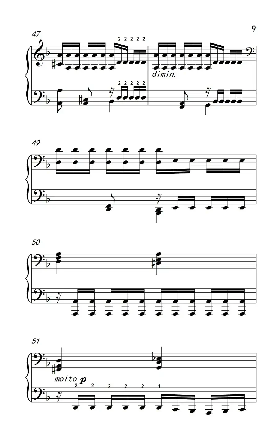 莫什科夫斯基 钢琴练习曲（第九首）