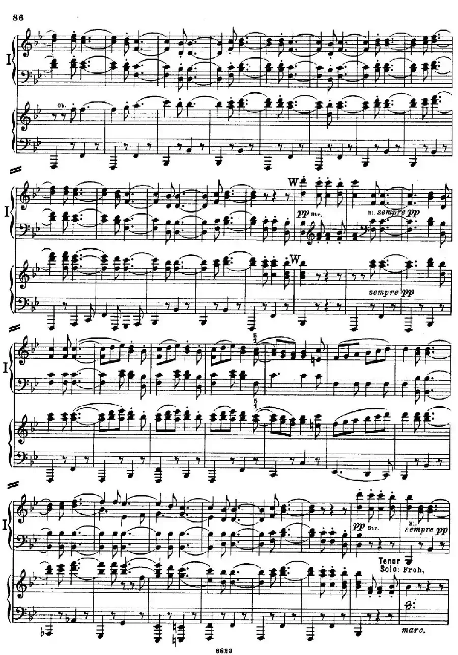 d小调第九交响曲 Op.125（双钢琴P83——92）